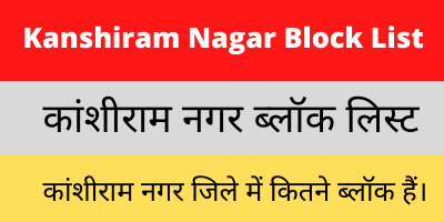 Kanshiram Nagar Block List