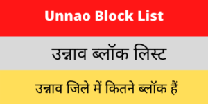Unnao Block List