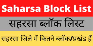 Saharsa Block List