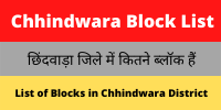 Chhindwara Block List