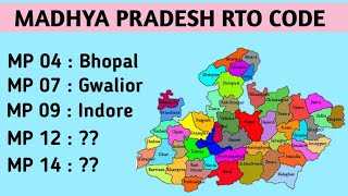 Madhya Pradesh RTO Code List