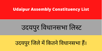 Udaipur Assembly Constituency List
