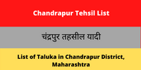 Chandrapur Tehsil List