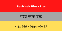 Bathinda Block List