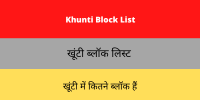 Khunti Block List
