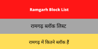 Ramgarh Block List